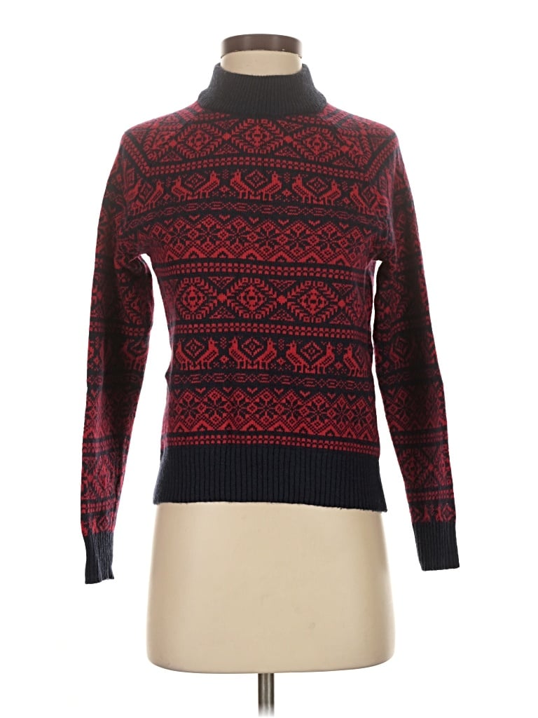 Pre-owned Jcrew Turtleneck Sweater In Red