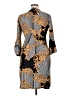 Glamour Print Gray Casual Dress Size 14 - photo 2