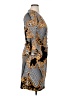 Glamour Print Gray Casual Dress Size 14 - photo 4