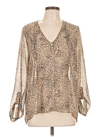 Pins and Needles Long Sleeve Blouse (view 1)