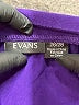 Evans Purple Short Sleeve Blouse Size 26 - 28 - photo 7