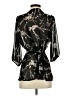 Express Black 3/4 Sleeve Blouse Size S - photo 2