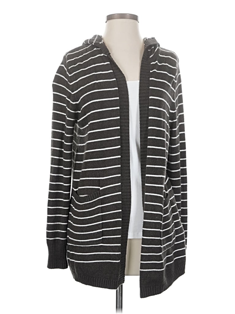 Pre-owned Honey Punch Cardigan Sweater In Gray
