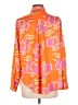 Europa The Label Floral Orange Long Sleeve Blouse Size L - photo 2