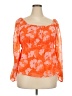 DR2 100% Polyester Orange 3/4 Sleeve Blouse Size XXL - photo 1