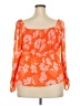 DR2 100% Polyester Orange 3/4 Sleeve Blouse Size XXL - photo 2