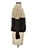 August Silk Color Block Brown Long Sleeve Blouse Size S - photo 4