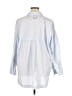 Tibi Blue Long Sleeve Button-Down Shirt Size XL - photo 2