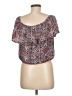 Roan + Ryan 100% Rayon Red Short Sleeve Blouse Size M - photo 2