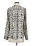 Express 100% Polyester Silver Long Sleeve Blouse Size S - photo 2