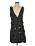 Francesca's 100% Polyester Tweed Black Cocktail Dress Size S - photo 1