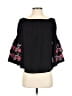 Ella Moon 100% Rayon Black 3/4 Sleeve Blouse Size XS - photo 1