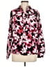 Rafaella 100% Polyester Floral Pink Long Sleeve Blouse Size M - photo 1