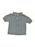 H&M 100% Cotton Gray Short Sleeve Button-Down Shirt 3-6 MO / 6 MO - photo 1