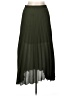Max Studio 100% Polyester Solid Green Casual Skirt Size M - photo 1