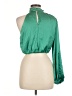 Hello Molly 100% Polyester Green Long Sleeve Blouse Size 8 - photo 2