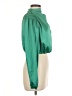 Hello Molly 100% Polyester Green Long Sleeve Blouse Size 8 - photo 4