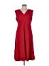 Lands' End Solid Red Cocktail Dress Size 12 - photo 1
