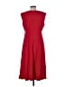 Lands' End Solid Red Cocktail Dress Size 12 - photo 2