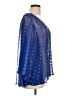 Zoa Blue Long Sleeve Blouse Size L - photo 4