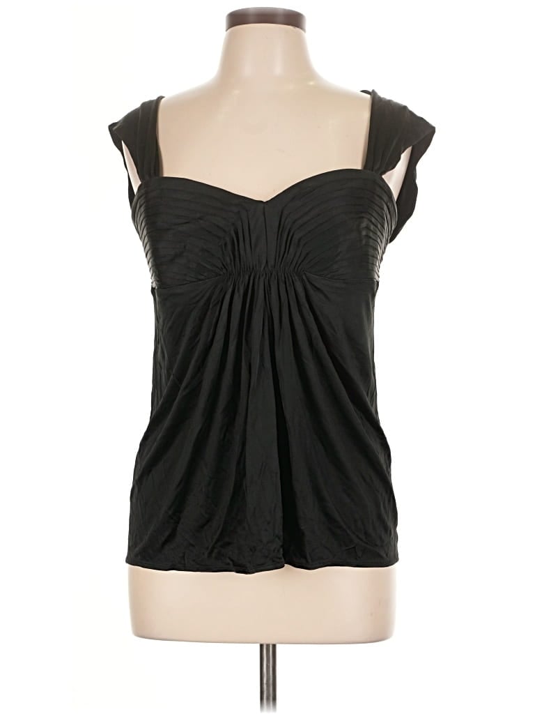 Pre-owned Bcbgmaxazria Sleeveless Blouse In Black