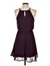 Blue Rain 100% Polyester Solid Purple Casual Dress Size XS - photo 2