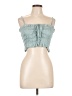 Mable 100% Polyester Solid Teal Sleeveless Blouse Size L - photo 1