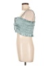 Mable 100% Polyester Solid Teal Sleeveless Blouse Size L - photo 5