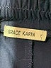 Grace Karin Solid Blue Casual Pants Size 2X - photo 4