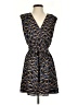 Express 100% Polyester Animal Print Blue Casual Dress Size XS - photo 1