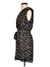 Express 100% Polyester Animal Print Blue Casual Dress Size XS - photo 5