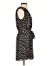 Express 100% Polyester Animal Print Blue Casual Dress Size XS - photo 4