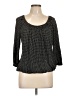 MICHAEL Michael Kors 100% Viscose Polka Dots Black 3/4 Sleeve Blouse Size L - photo 1