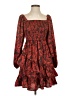 Entro 100% Polyester Paisley Red Cocktail Dress Size S - photo 1