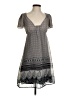MNG 100% Polyester Print Gray Casual Dress Size XS - photo 1