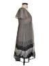 MNG 100% Polyester Print Gray Casual Dress Size XS - photo 4