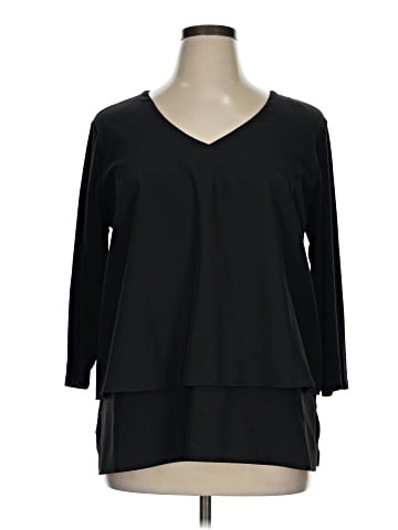DG^2 by Diane Gilman 3/4 Sleeve Top (view 1)