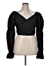 White Birch 100% Cotton Black 3/4 Sleeve Blouse Size XL - photo 1