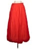 Eclair 100% Cotton Solid Red Casual Skirt Size S - photo 1