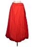 Eclair 100% Cotton Solid Red Casual Skirt Size S - photo 2