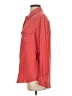 Equipment Solid Orange Red Long Sleeve Silk Top Size S - photo 5