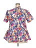 Zara Blue Short Sleeve Blouse Size XXL - photo 2