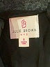 Julie Brown 100% Polyester Metallic Brown Short Sleeve Top Size 8 - photo 7