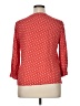 Kenar 100% Rayon Red 3/4 Sleeve Blouse Size XL - photo 2