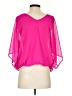 Express 100% Polyester Pink 3/4 Sleeve T-Shirt Size S - photo 2