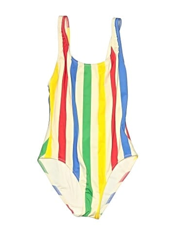 Solid & Striped One Piece Swimsuit (view 1)
