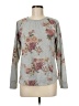 MASON & BELLE Floral Gray Pullover Sweater Size M - photo 1