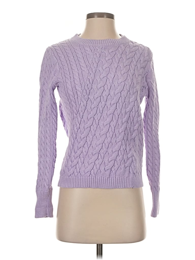 Pre-owned Jcrew Pullover Sweater In Purple