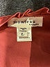 Monteau 100% Polyester Red Pink Short Sleeve Blouse Size L - photo 7