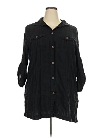 Ellen Weaver 3/4 Sleeve Button-Down Shirt (view 1)